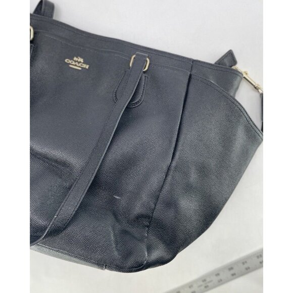 Coach Bags Coach Crossgrain Black Leather Baby Diaper Carry On Bag